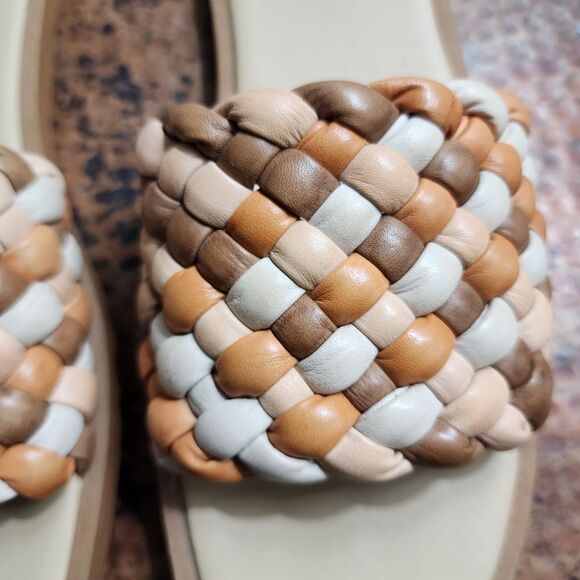 Madewell 'The Suzi' Slide Sandal in Multi Woven Leather                      360 - Picture 7 of 14